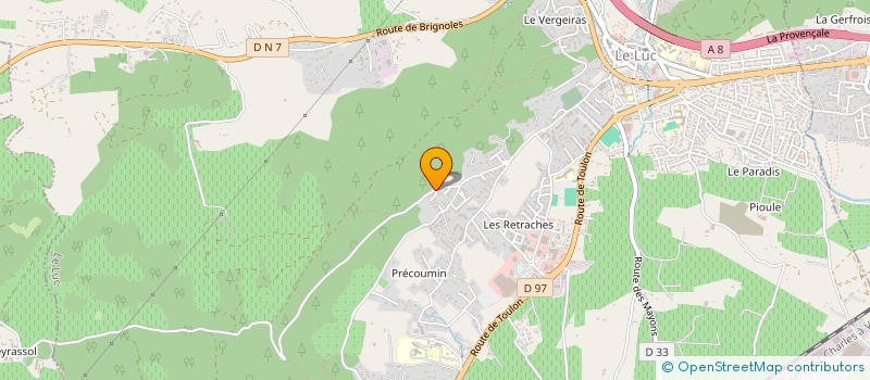 localisation de l'entreprise MONSIEUR PATRICK BURGER à LE LUC