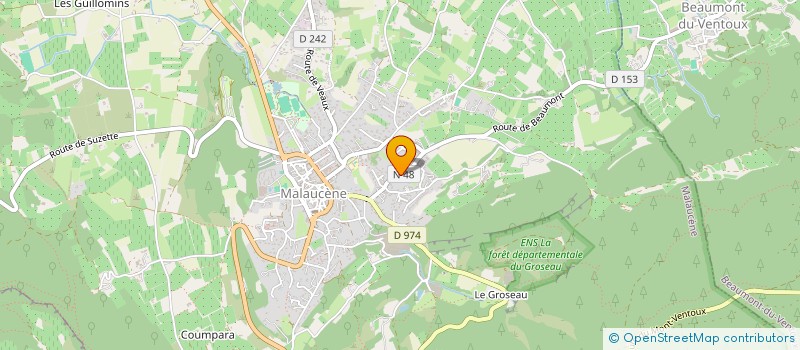 localisation de l'entreprise MONSIEUR PATRICK BUYSSE  MALAUCENE