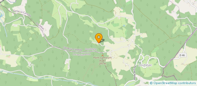 localisation de l'entreprise MONSIEUR PATRICK CABALLERO  LOUBEJAC