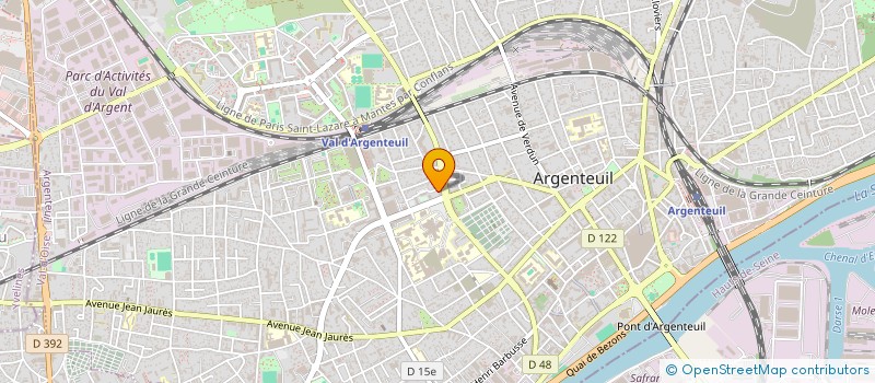 localisation de l'entreprise MONSIEUR PATRICK CADOUX à ARGENTEUIL