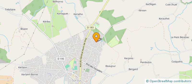 localisation de l'entreprise MONSIEUR PATRICK CAILLEAU  SURZUR