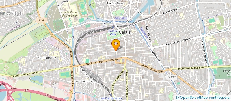 localisation de l'entreprise MONSIEUR PATRICK CAILLIER  CALAIS