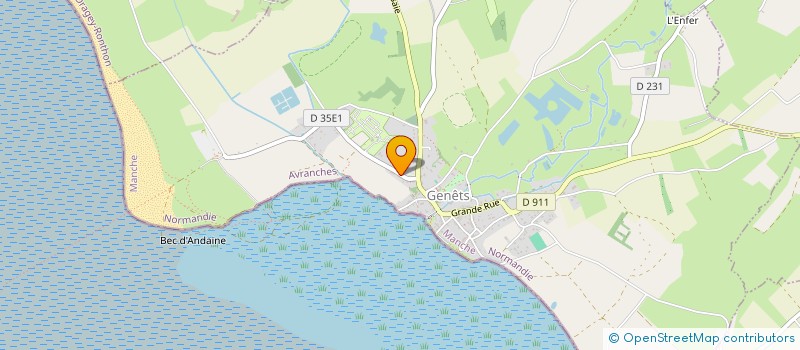 localisation de l'entreprise MONSIEUR PATRICK CAILLIERE  GENETS