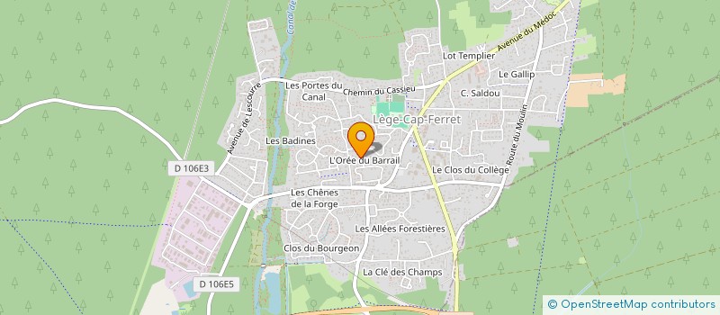 localisation de l'entreprise MONSIEUR PATRICK CALATAYUD  LEGE-CAP-FERRET