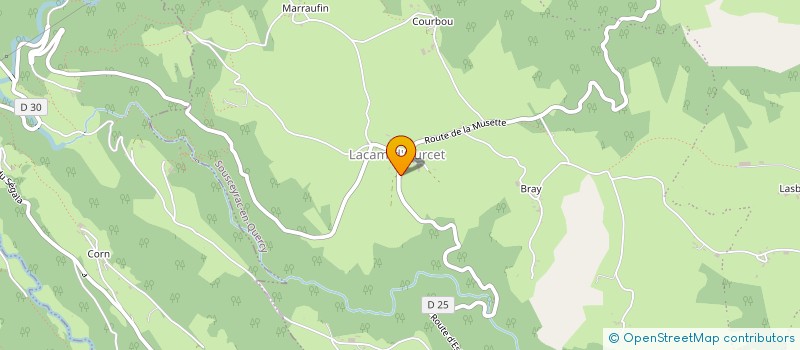 localisation de l'entreprise MONSIEUR PATRICK CALMEJANE à SOUSCEYRAC-EN-QUERCY