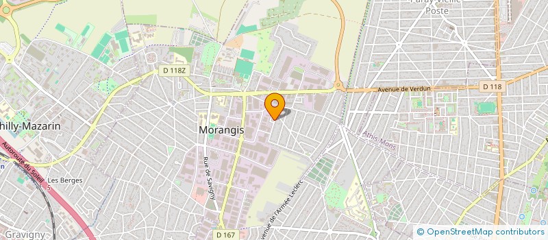 localisation de l'entreprise MONSIEUR PATRICK CALMET  MORANGIS