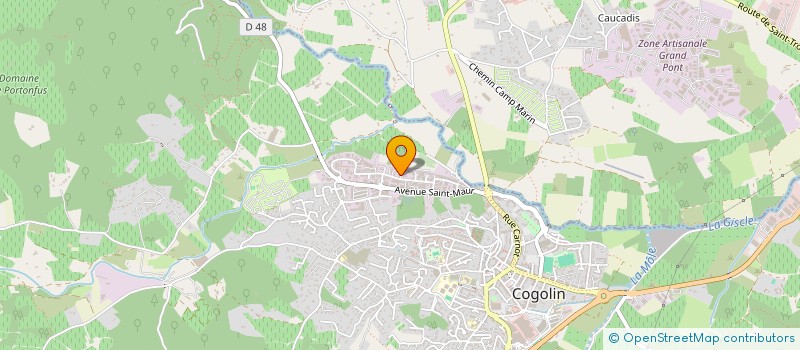 localisation de l'entreprise MONSIEUR PATRICK CAMPDORAS à COGOLIN