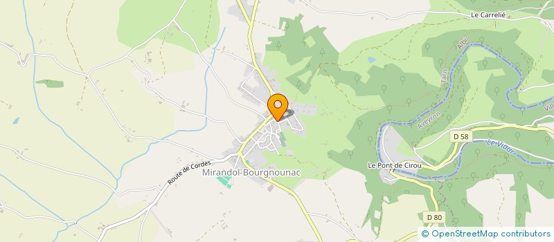 localisation de l'entreprise MONSIEUR PATRICK CANDELA  MIRANDOL-BOURGNOUNAC