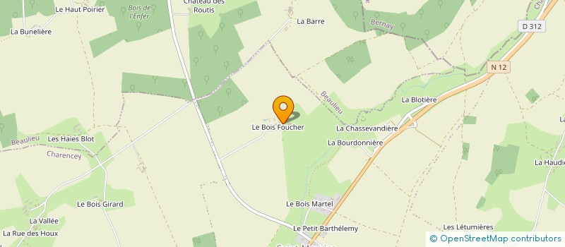 localisation de l'entreprise MONSIEUR PATRICK CANIVET à CHARENCEY