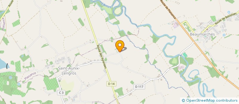 localisation de l'entreprise MONSIEUR PATRICK CAPDEVILLE  SAINT-AUNIX-LENGROS