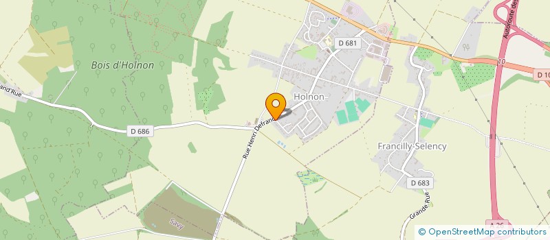 localisation de l'entreprise MONSIEUR PATRICK CARDON  HOLNON