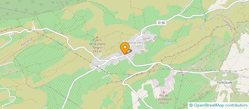 localisation de l'entreprise MONSIEUR PATRICK CARILLO  CAZEDARNES