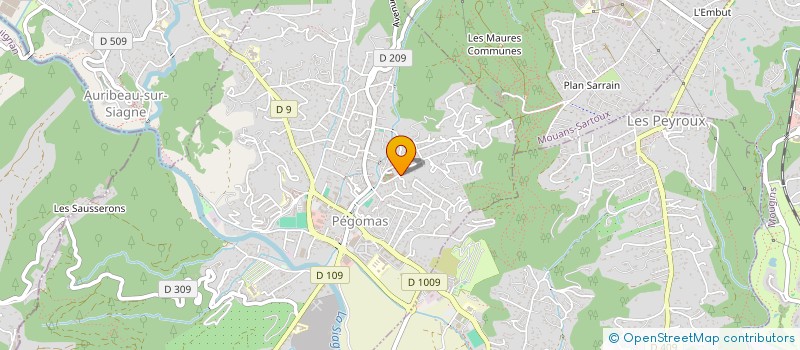 localisation de l'entreprise MONSIEUR PATRICK CARLESSI  PEGOMAS