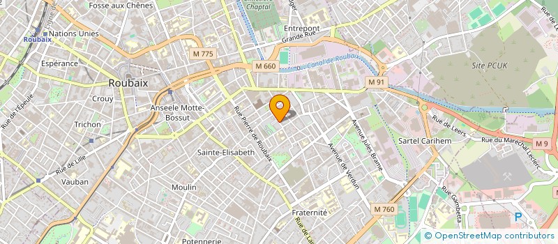 localisation de l'entreprise MONSIEUR PATRICK CAROEN  ROUBAIX