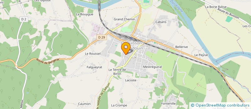 localisation de l'entreprise MONSIEUR PATRICK CARRERE à LE BUISSON-DE-CADOUIN