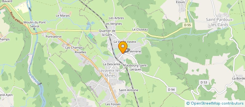 localisation de l'entreprise MONSIEUR PATRICK CARTILLIER à LAVAVEIX-LES-MINES