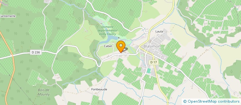 localisation de l'entreprise MONSIEUR PATRICK CARTRON  BLASIMON