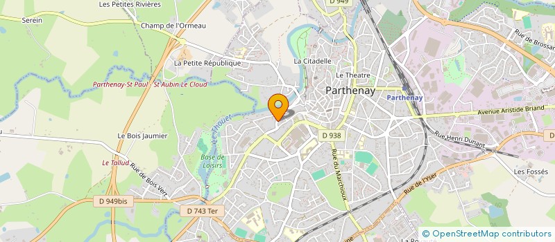 localisation de l'entreprise MONSIEUR PATRICK CASENAVE à PARTHENAY