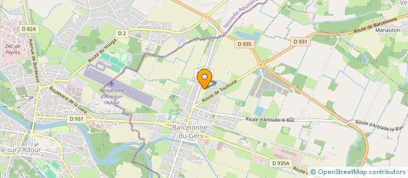 localisation de l'entreprise MONSIEUR PATRICK CASSANET à ARBLADE-LE-BAS