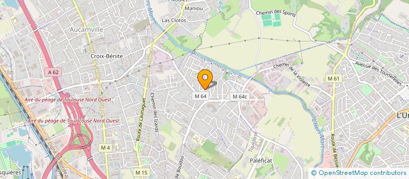 localisation de l'entreprise MONSIEUR PATRICK CASSE  LAUNAGUET