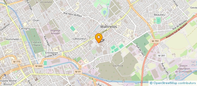 localisation de l'entreprise MONSIEUR PATRICK CASTERMANT à WATTRELOS