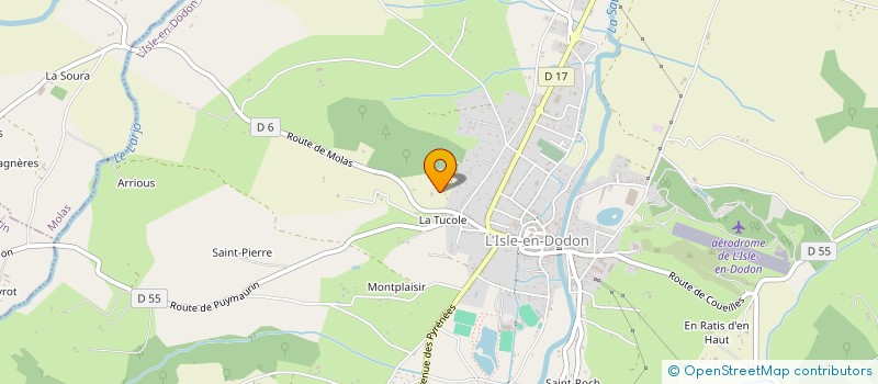 localisation de l'entreprise MONSIEUR PATRICK CASTIES  L'ISLE-EN-DODON