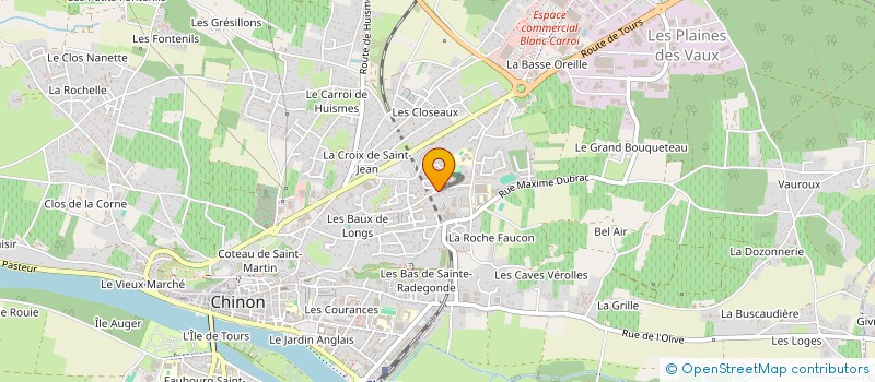 localisation de l'entreprise MONSIEUR PATRICK CASTILLO  CHINON