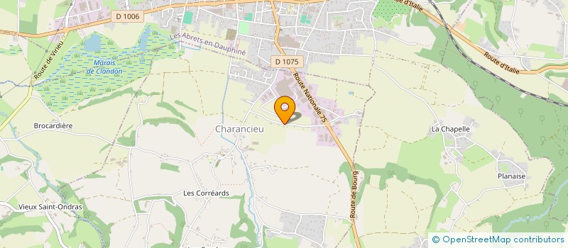 localisation de l'entreprise MONSIEUR PATRICK CATINOT  CHARANCIEU