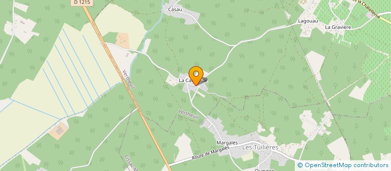 localisation de l'entreprise MONSIEUR PATRICK CAUBET  VERTHEUIL