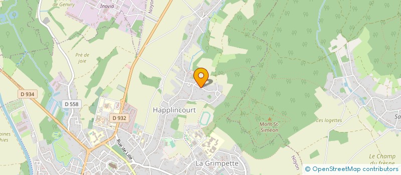 localisation de l'entreprise MONSIEUR PATRICK CAUDROY à NOYON