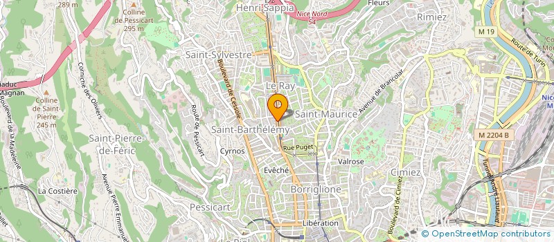localisation de l'entreprise MONSIEUR PATRICK CAUVIN à NICE