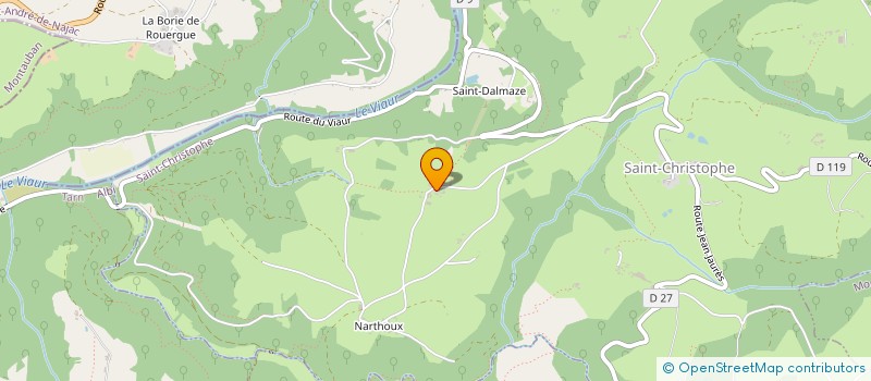 localisation de l'entreprise MONSIEUR PATRICK CAVAILLE  SAINT-CHRISTOPHE