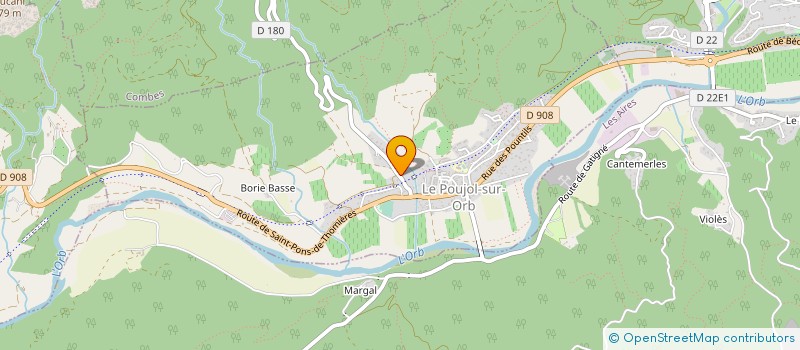 localisation de l'entreprise MONSIEUR PATRICK CAVALO  LE POUJOL-SUR-ORB