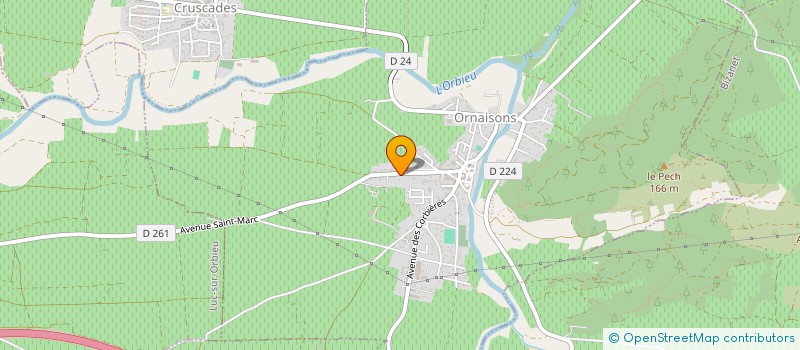 localisation de l'entreprise MONSIEUR PATRICK CAZALOT  ORNAISONS