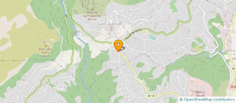 localisation de l'entreprise MONSIEUR PATRICK CECCATO  SAINT-JEANNET