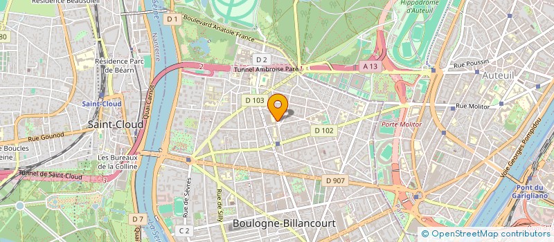 localisation de l'entreprise MONSIEUR PATRICK CELERIEN à BOULOGNE-BILLANCOURT