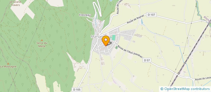 localisation de l'entreprise MONSIEUR PATRICK CERISOLA  MARSANNE