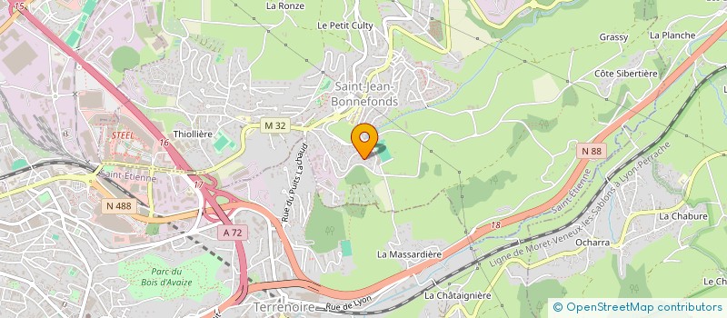 localisation de l'entreprise MONSIEUR PATRICK CHABANOL  SAINT-JEAN-BONNEFONDS