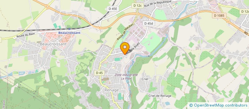 localisation de l'entreprise MONSIEUR PATRICK CHABERT  RENAGE
