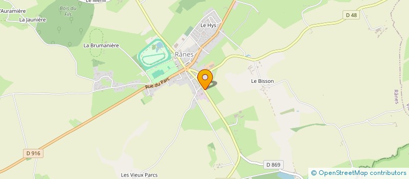 localisation de l'entreprise MONSIEUR PATRICK CHABOISSON à RANES