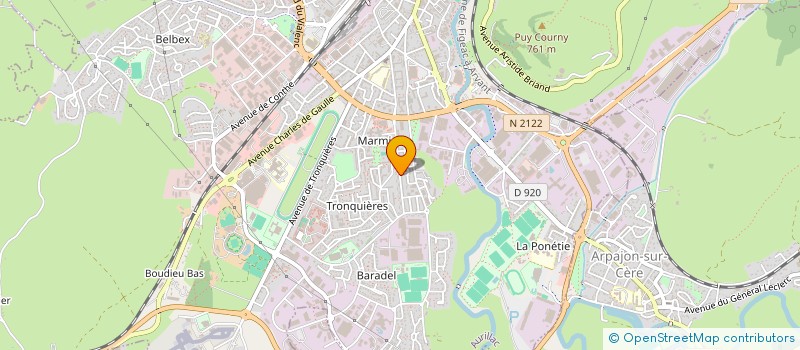 localisation de l'entreprise MONSIEUR PATRICK CHABRIER à AURILLAC
