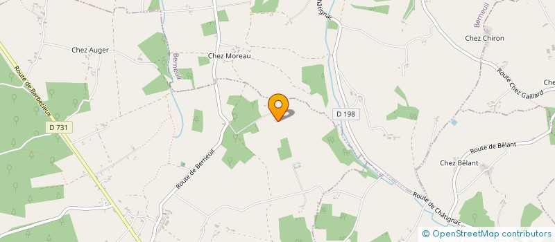 localisation de l'entreprise MONSIEUR PATRICK CHAGNAUD  SAINT-LAURENT-DES-COMBES