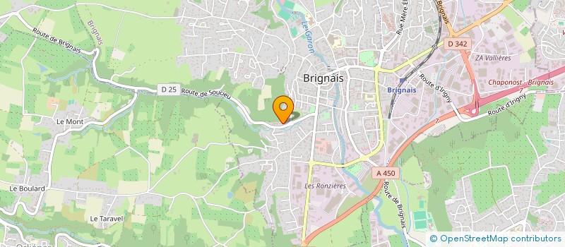 localisation de l'entreprise MONSIEUR PATRICK CHALANCON  BRIGNAIS