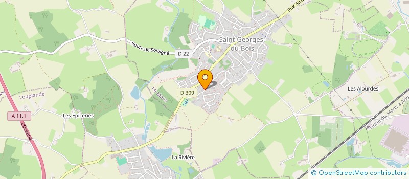 localisation de l'entreprise MONSIEUR PATRICK CHALIGNE  SAINT-GEORGES-DU-BOIS