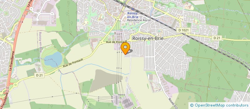localisation de l'entreprise MONSIEUR PATRICK CHALLAMEL à ROISSY-EN-BRIE