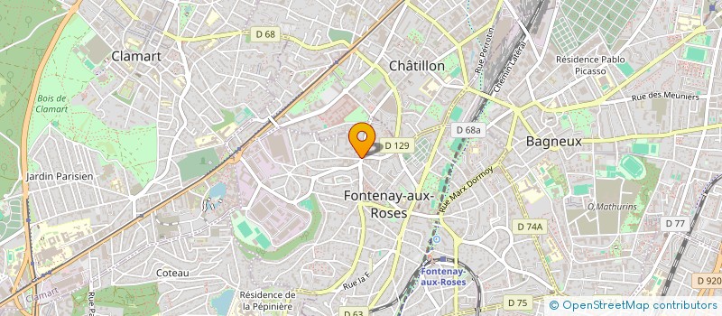 localisation de l'entreprise MONSIEUR PATRICK CHALONS à FONTENAY-AUX-ROSES