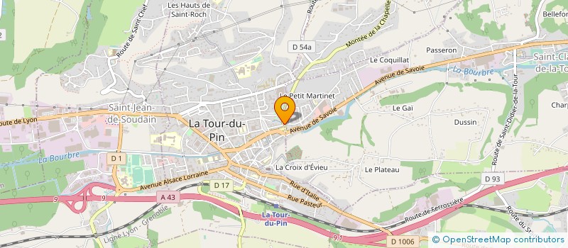 localisation de l'entreprise MONSIEUR PATRICK CHAMBARETAUD à SAINT-CLAIR-DE-LA-TOUR