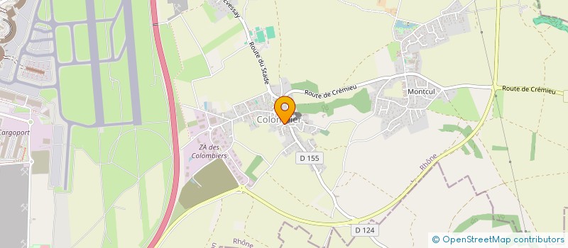 localisation de l'entreprise MONSIEUR PATRICK CHAMOUX  COLOMBIER-SAUGNIEU