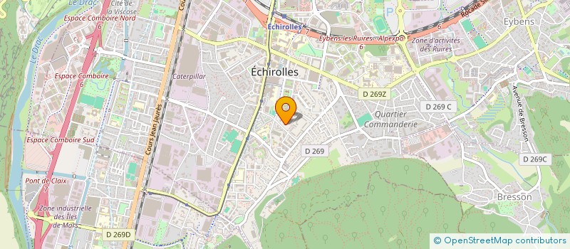 localisation de l'entreprise MONSIEUR PATRICK CHAMPIER à ECHIROLLES