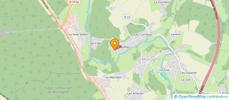 localisation de l'entreprise MONSIEUR PATRICK CHANEL à MONTAGNAT